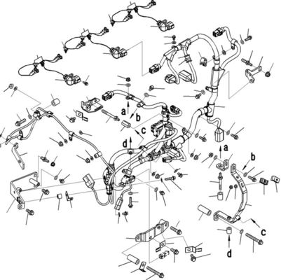 PC300 PC350-7 Pièces électriques pour excavatrice 6745-81-9220 Assemblage de harnais de câblage